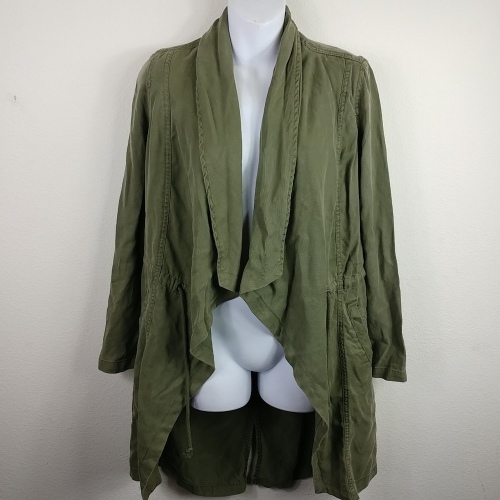 NWT Max Jeans military green long jacket size xs